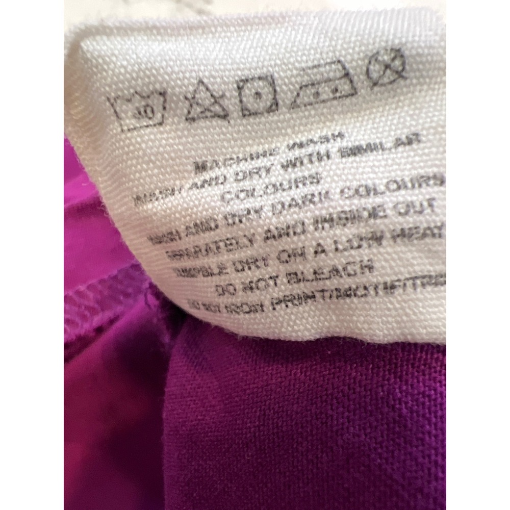 Svaha Organic Cotton Dress M Purple Plum Fit Flare Midi Pockets Cottagecore - Picture 8 of 8